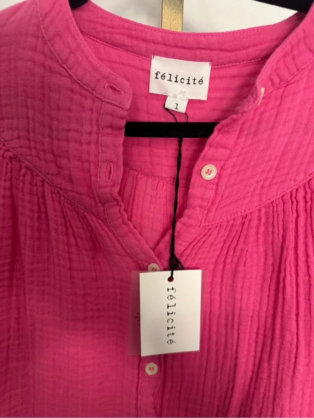 Felicite | Gauze Tie Top & Smocked Gauze Pants Set